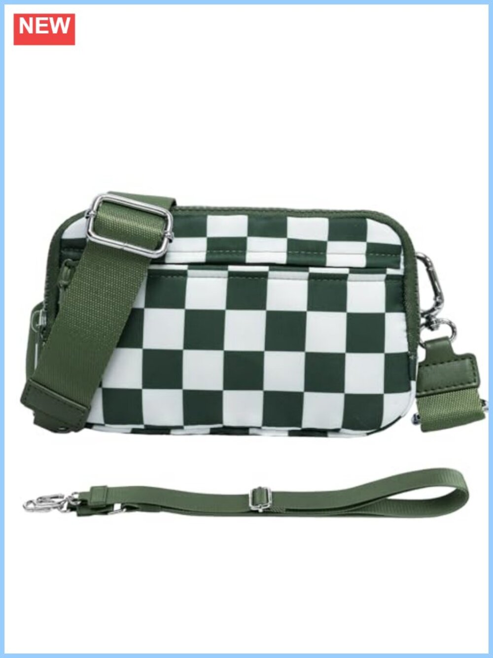 Nylon Wristlet Wallet RFID Blocking Crossbody Purse Card Holder